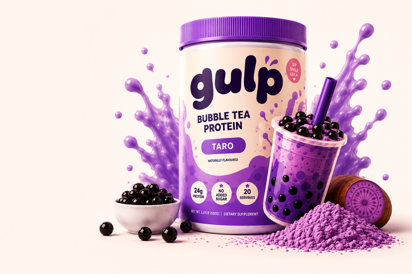 Taro Bubble Protein Powder